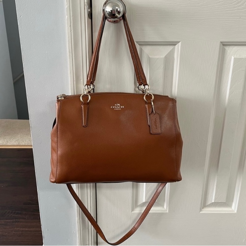 Coach Leather Large Carryall Shoulder Bag, Crossbody